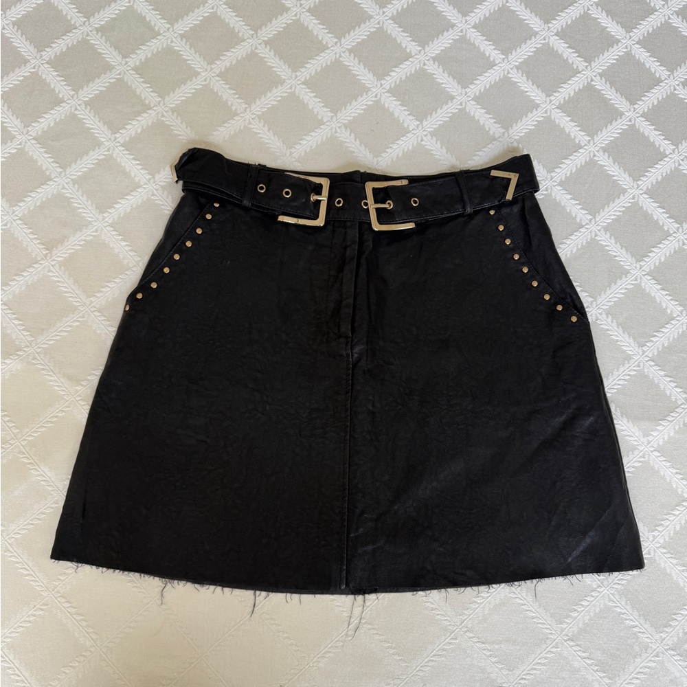 Black Belted Skirt